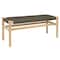 Fernway 18" Solid Wood and Woven Rope Entryway Bench